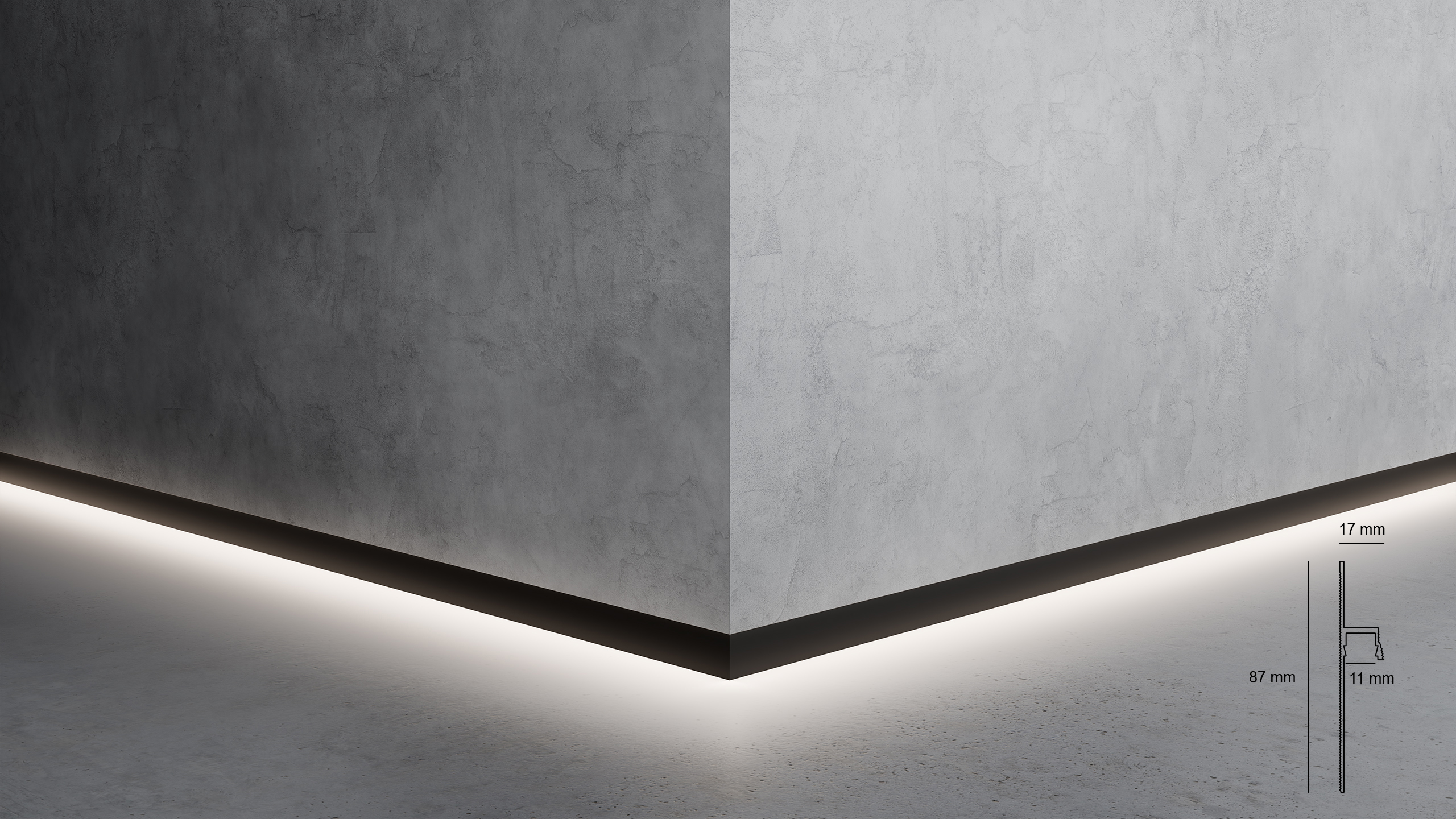 Profil aluminiu UNDER LINE
